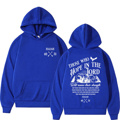 Christian Jesus Letters Print Hoodie | Faith-Based Graphic Sweatshirt for Men & Women | Inspirational Gospel Streetwear | Oversized Religious Pullover Hoodie