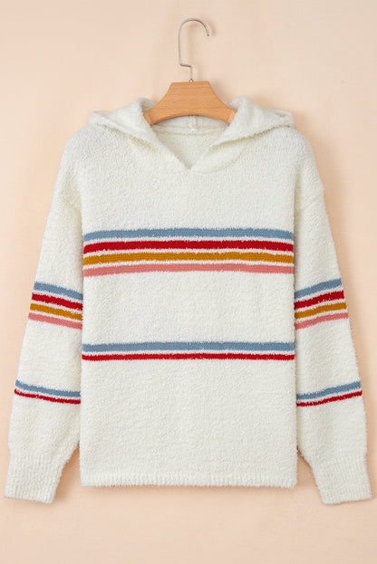 Threaded Pear Lumikara accent Hooded Popcorn Sweater