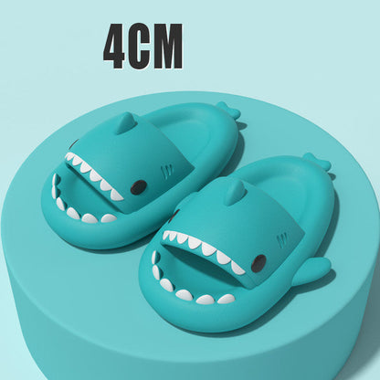 Funny Shark Cartoon Slides for Adults | Indoor & Outdoor Thick Sole Shark Slippers | Non-Slip EVA Cloud Slides for Men & Women