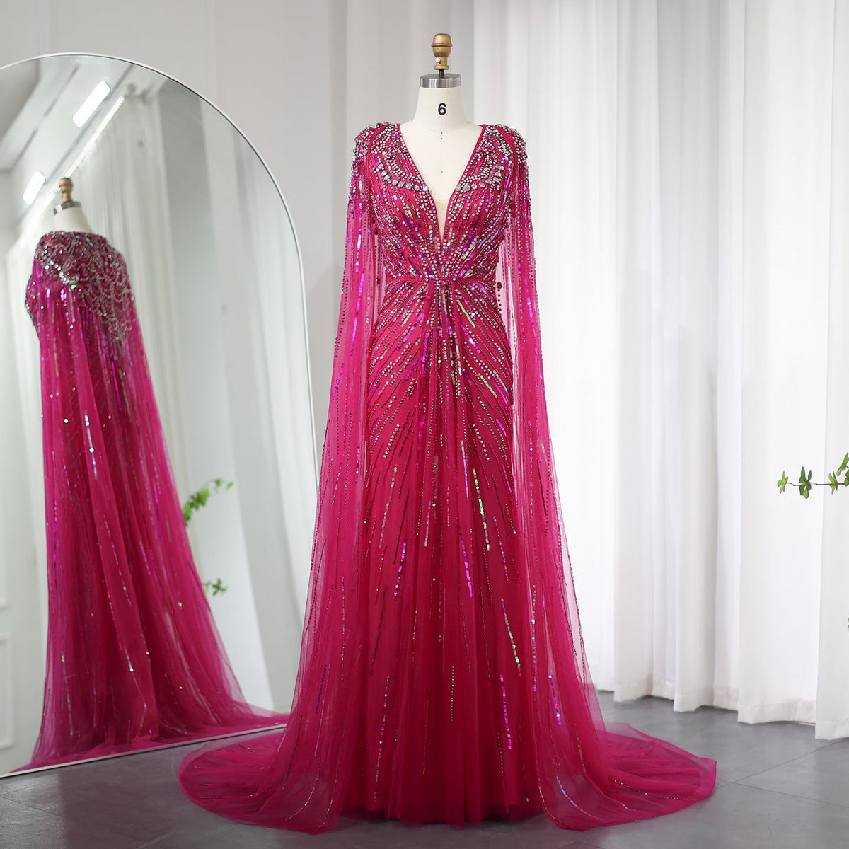 Women’s Elegant Long V-Neck Evening Dress | High-Sense Formal Party Gown | Trendy Minimalist Sleek Silhouette Dress | Luxury-Label Statuesque Event Wear | 2026 High-Fashion Radiant Ceremony Essential