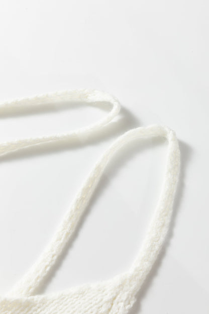 Threaded Pear Maddie Flower Spaghetti Straps Sweater