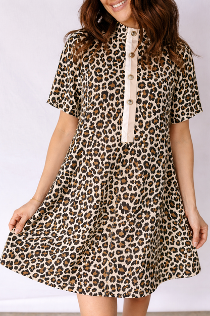 Threaded Pear Aisha Sleeve Loose Mini Dress