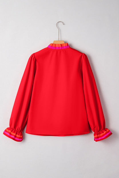 Threaded Pear Celine Long Sleeve Blouse Long Sleeve Top