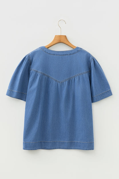 Threaded Pear Sloane Half Short Sleeve Top