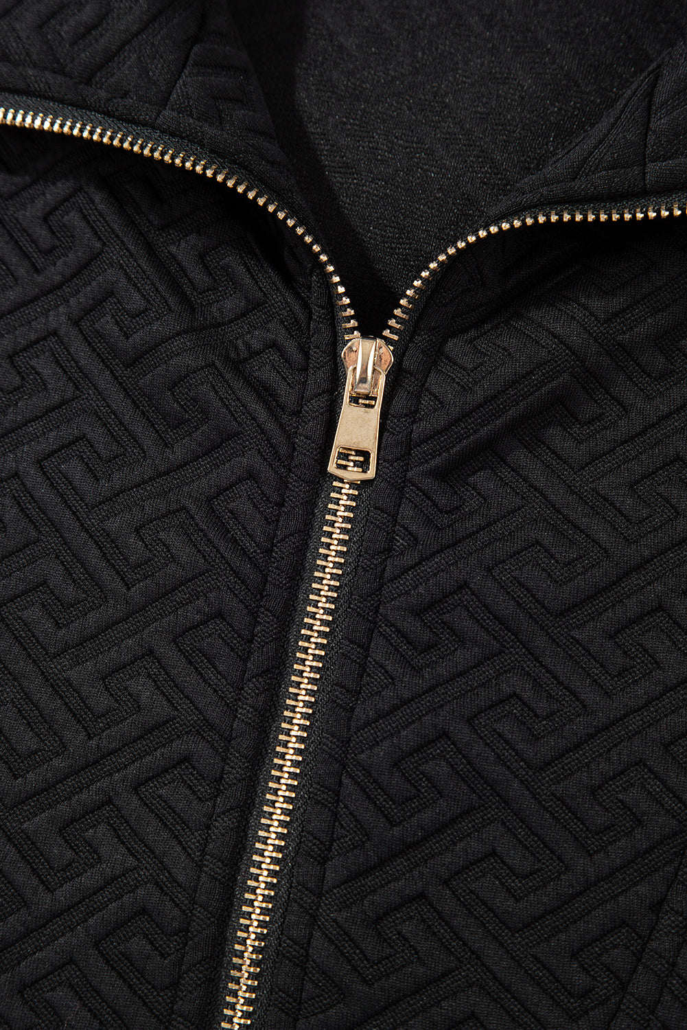 Threaded Pear Saige Half Zipper Collared Sweatshirt