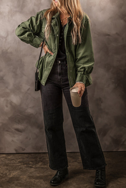 Threaded Pear Francesca Tight Waist Collared Jacket