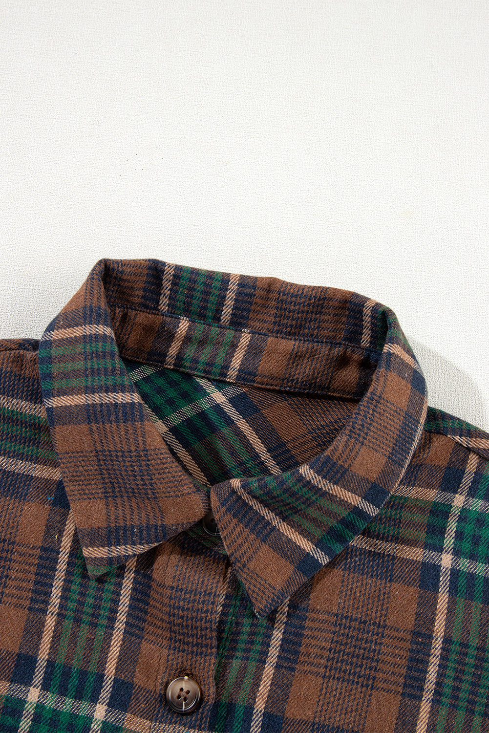 Threaded Pear Elizabeth Plaid Print Chest Shirt
