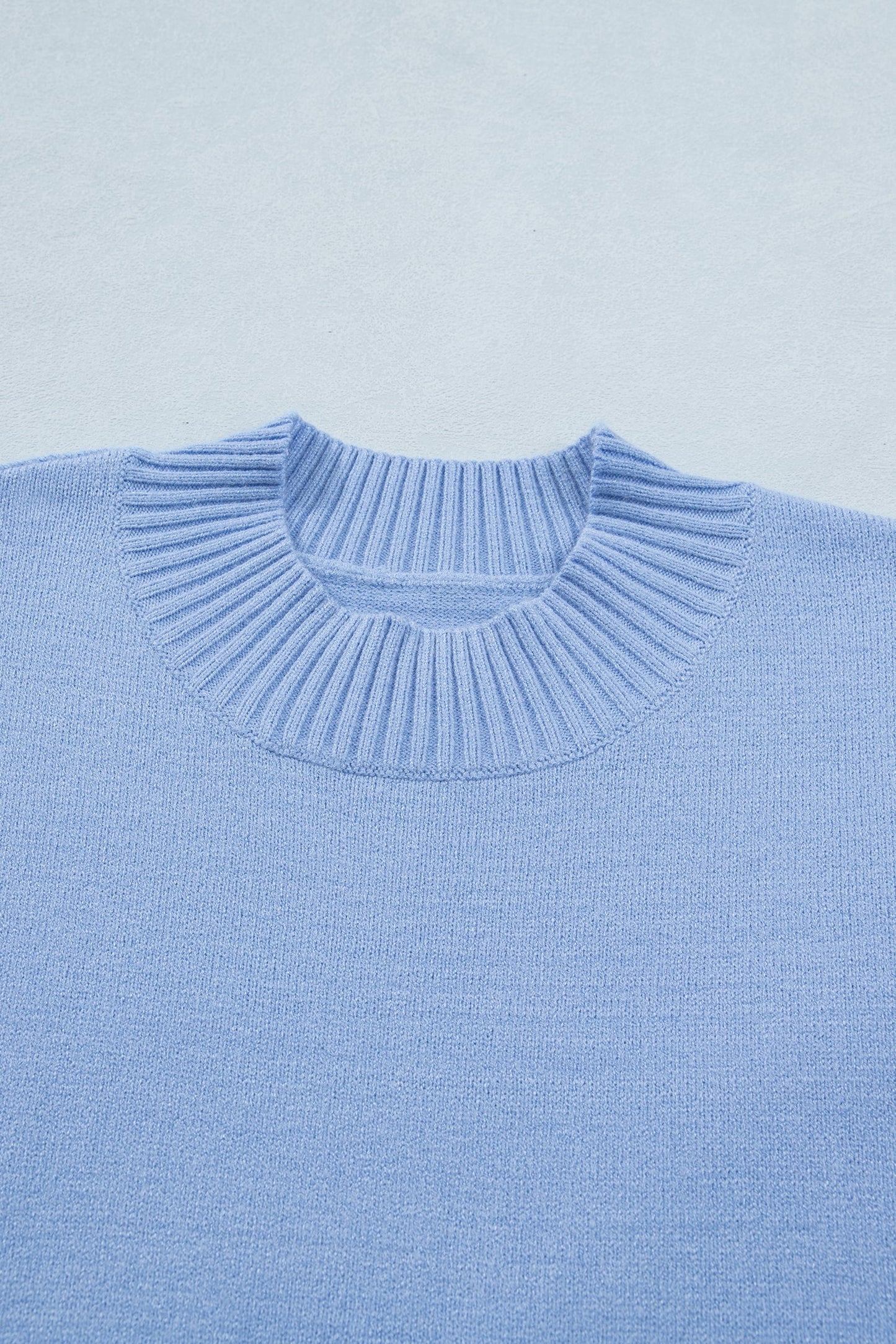 Threaded Pear Hadassah Ruffle Short Sleeve Sweater