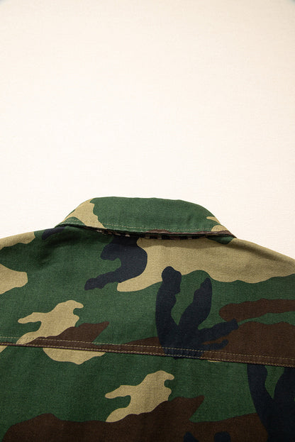 Threaded Pear Kiara Patchwork Oversize Shacket