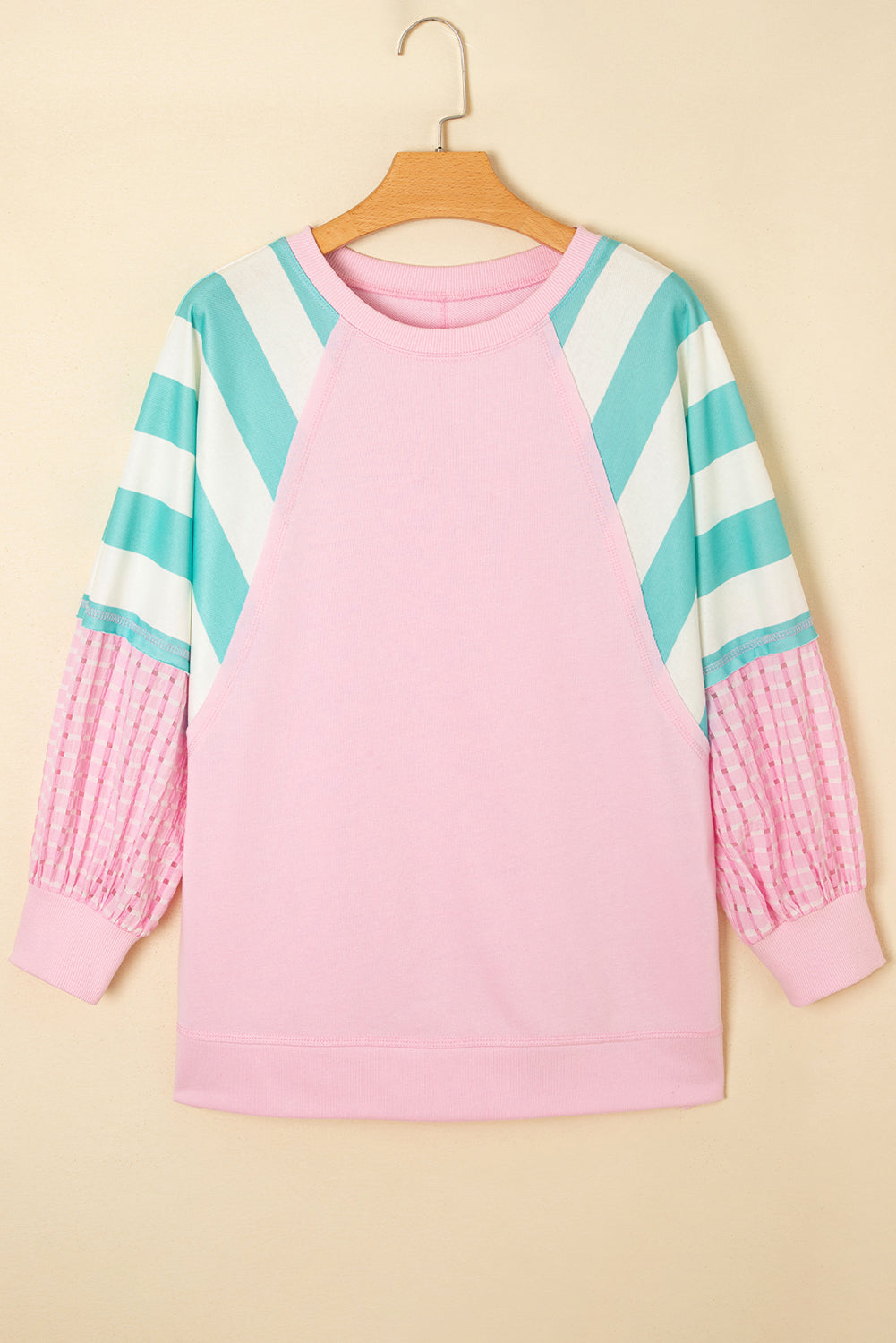 Threaded Pear Vanessa Patchwork Raglan Pullover Top