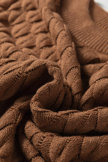 Threaded Pear Malaysia Ribbed Short Sleeve Sweater