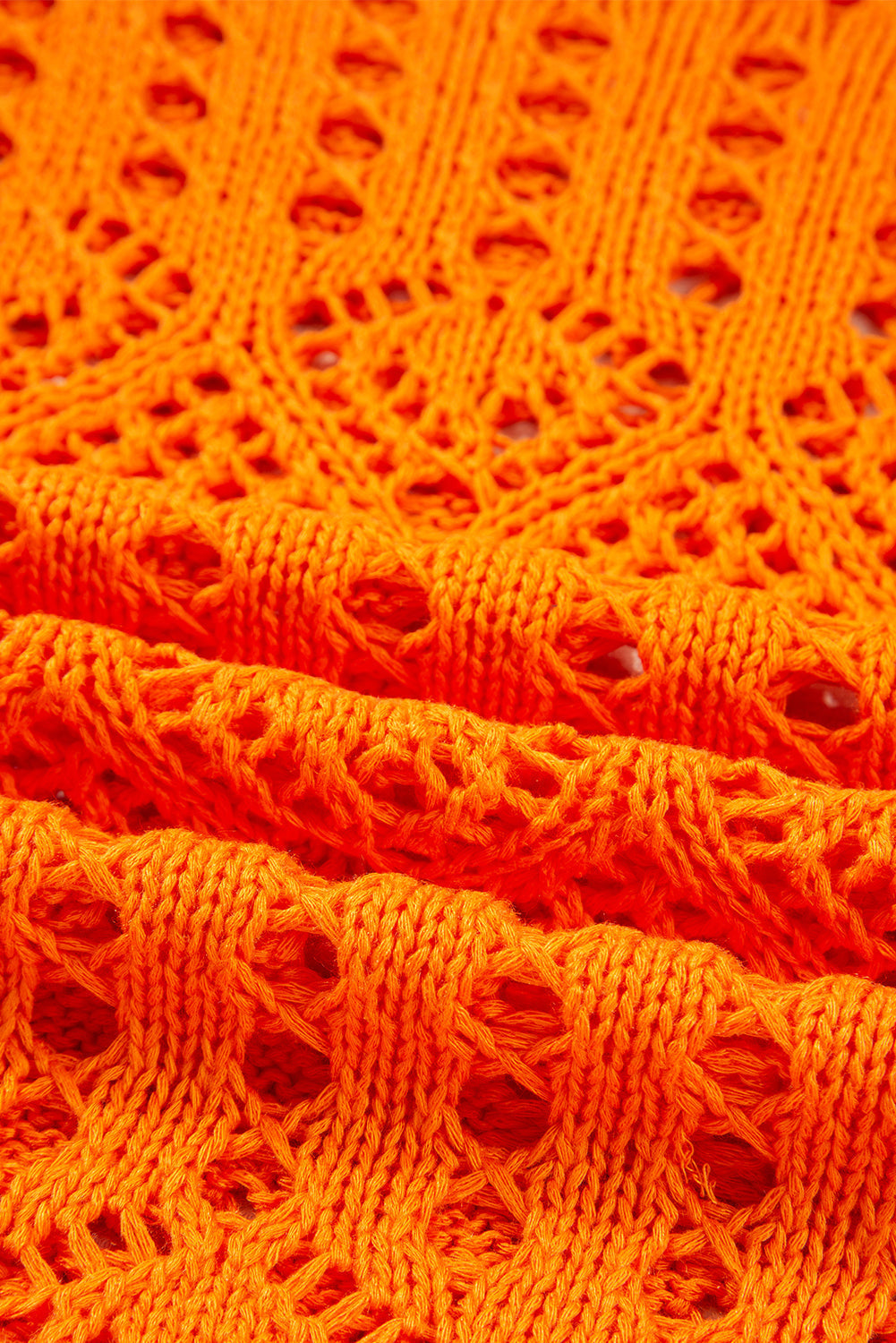 Threaded Pear Emerson Crochet Scallop Edge Sweater