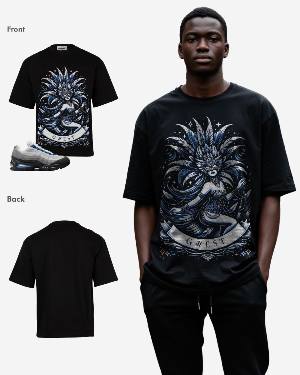 G West Dark Masquerade Men's Oversized T-Shirt