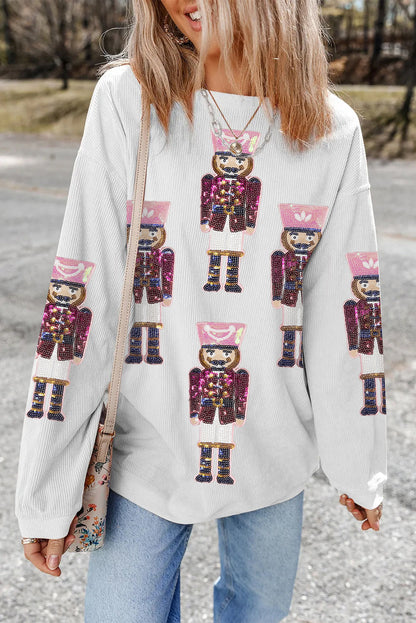 Threaded Pear Aria Christmas Fashion Corded Sweatshirt