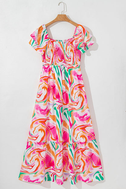 Threaded Pear Avery Smocked Bust Maxi Dress