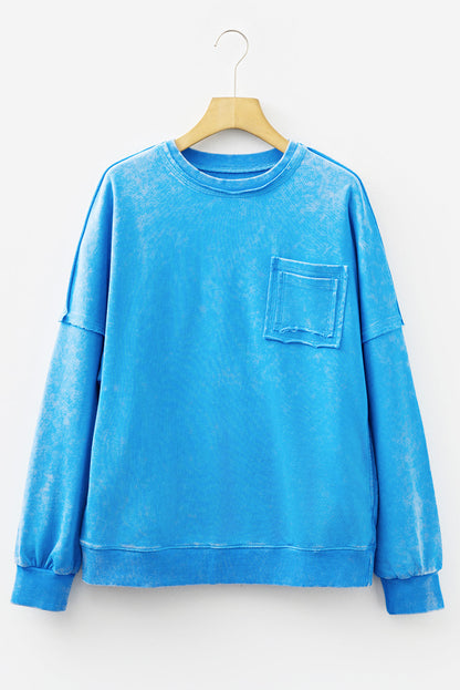Threaded Pear Adalynn Seam Double Patched Pullover