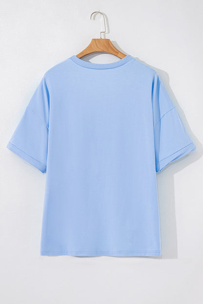 Threaded Pear Ayra Loose Half Sleeve Hi Low Hem Top