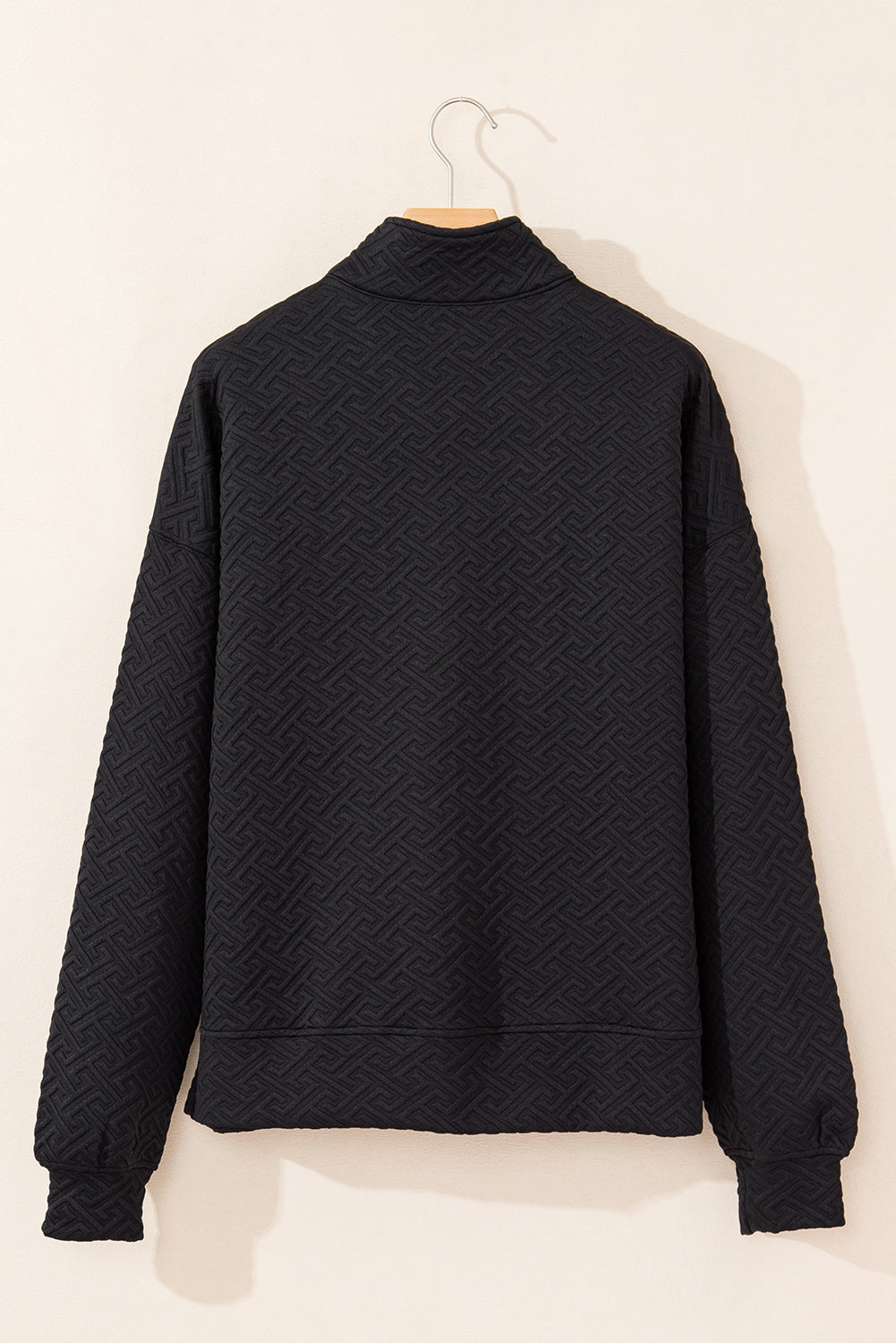 Threaded Pear Saige Half Zipper Collared Sweatshirt