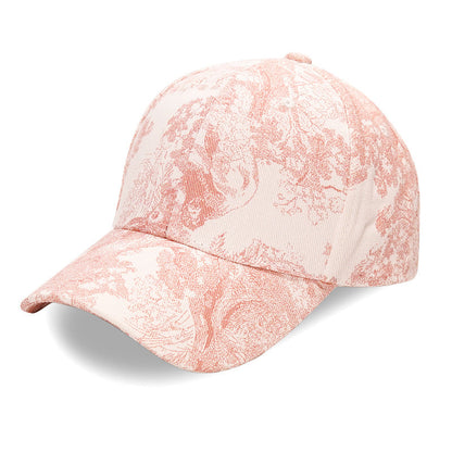 Floral Print Dome Crown Baseball Cap – Unisex One Size