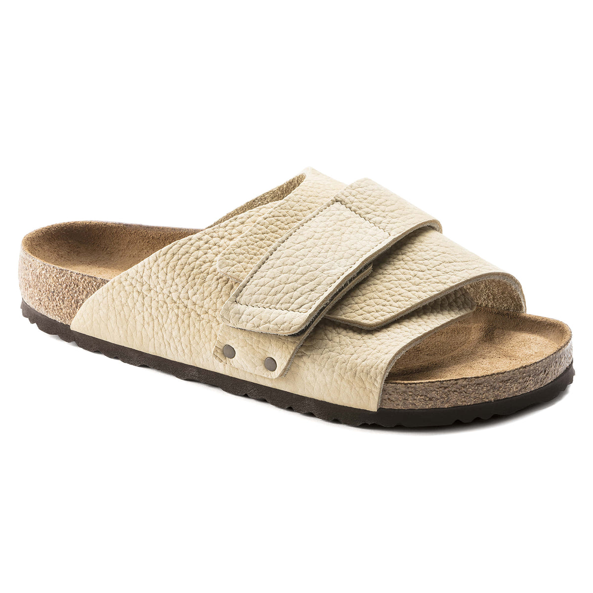 Birkenstock Kyoto Soft Footbed Nubuck Leather Desert Buck Almond Sandals