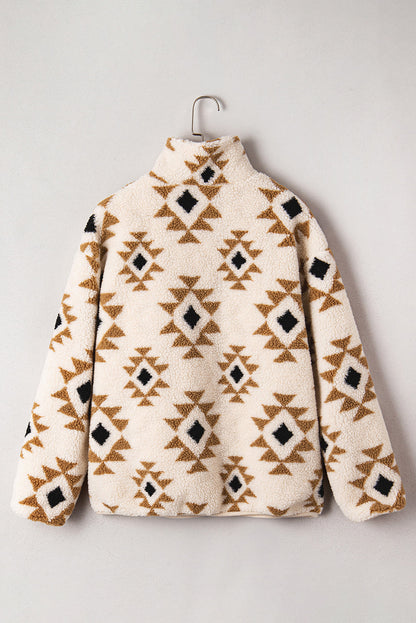 Threaded Pear Elizy Quarter Zip Collar Sweatshirt