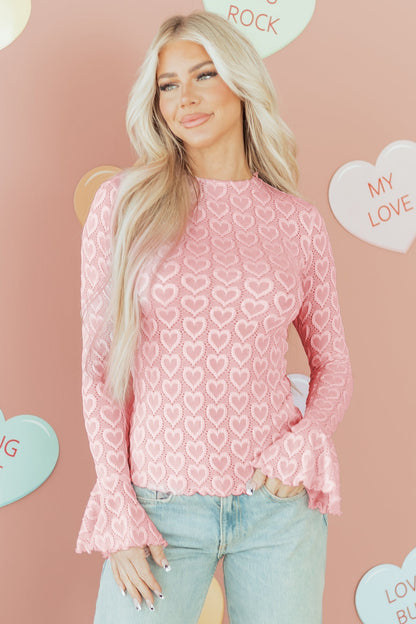 Threaded Pear Emily Sleeve Mock Fitted Top