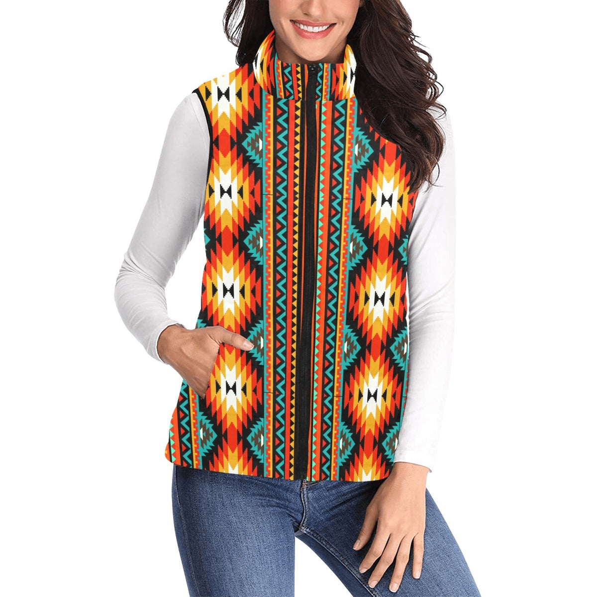 Baha Ranch Aztec Bronc Puffy Vest