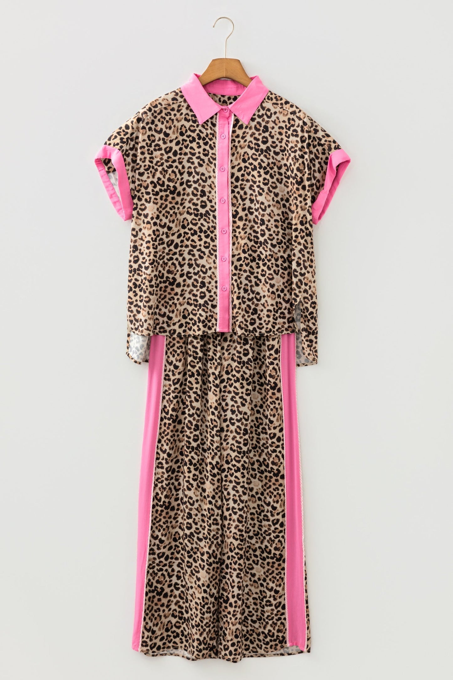 Threaded Pear Lylah Contrast Trim Lounge Set