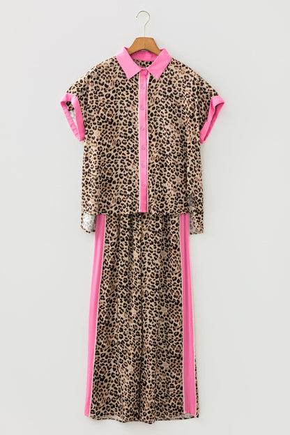 Threaded Pear Lylah Contrast Trim Lounge Set