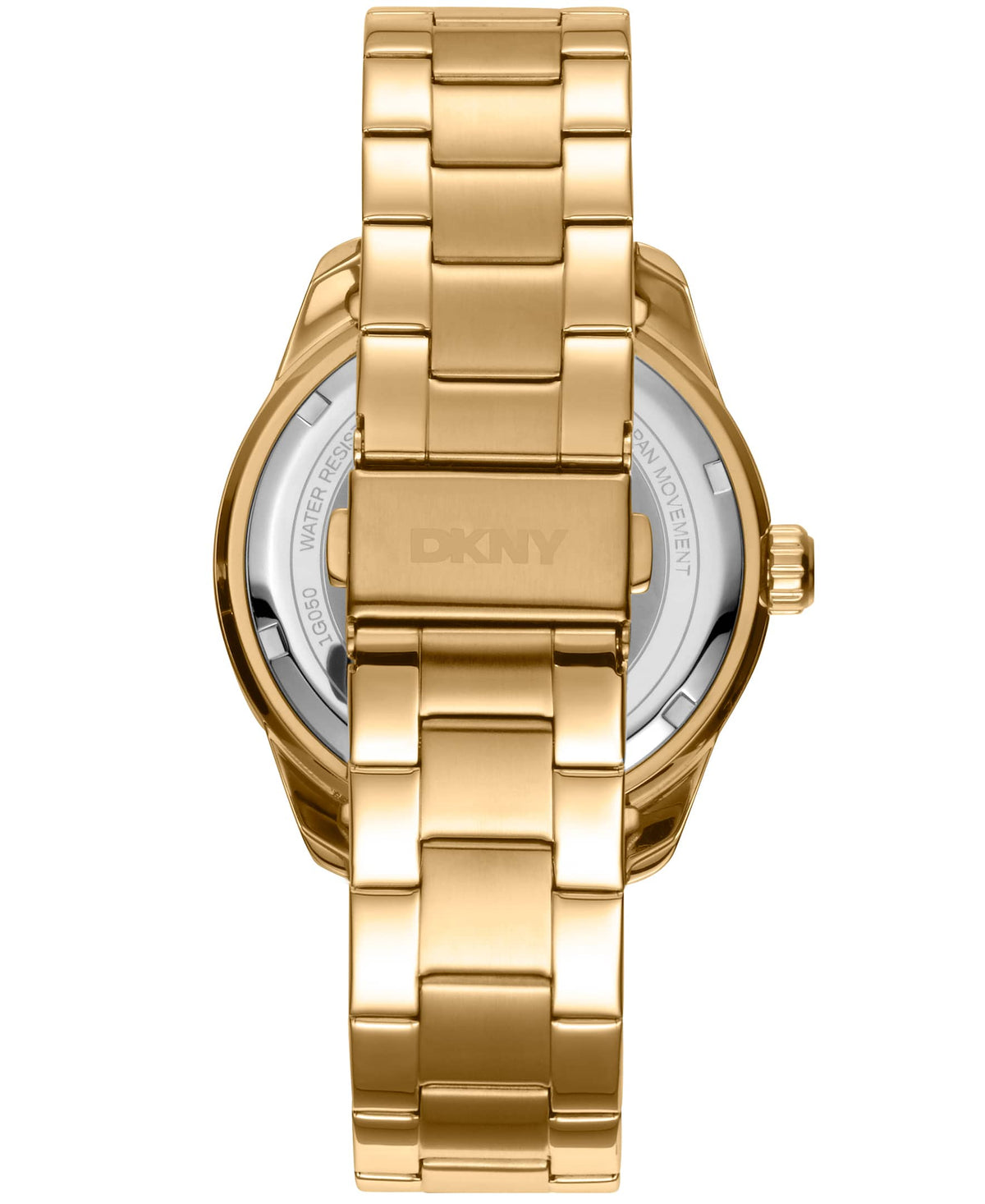 Dkny Men Watch, Gold Color Case, Black Dial, Gold Color Metal Bracelet, 3 Hands Date, 10 Atm