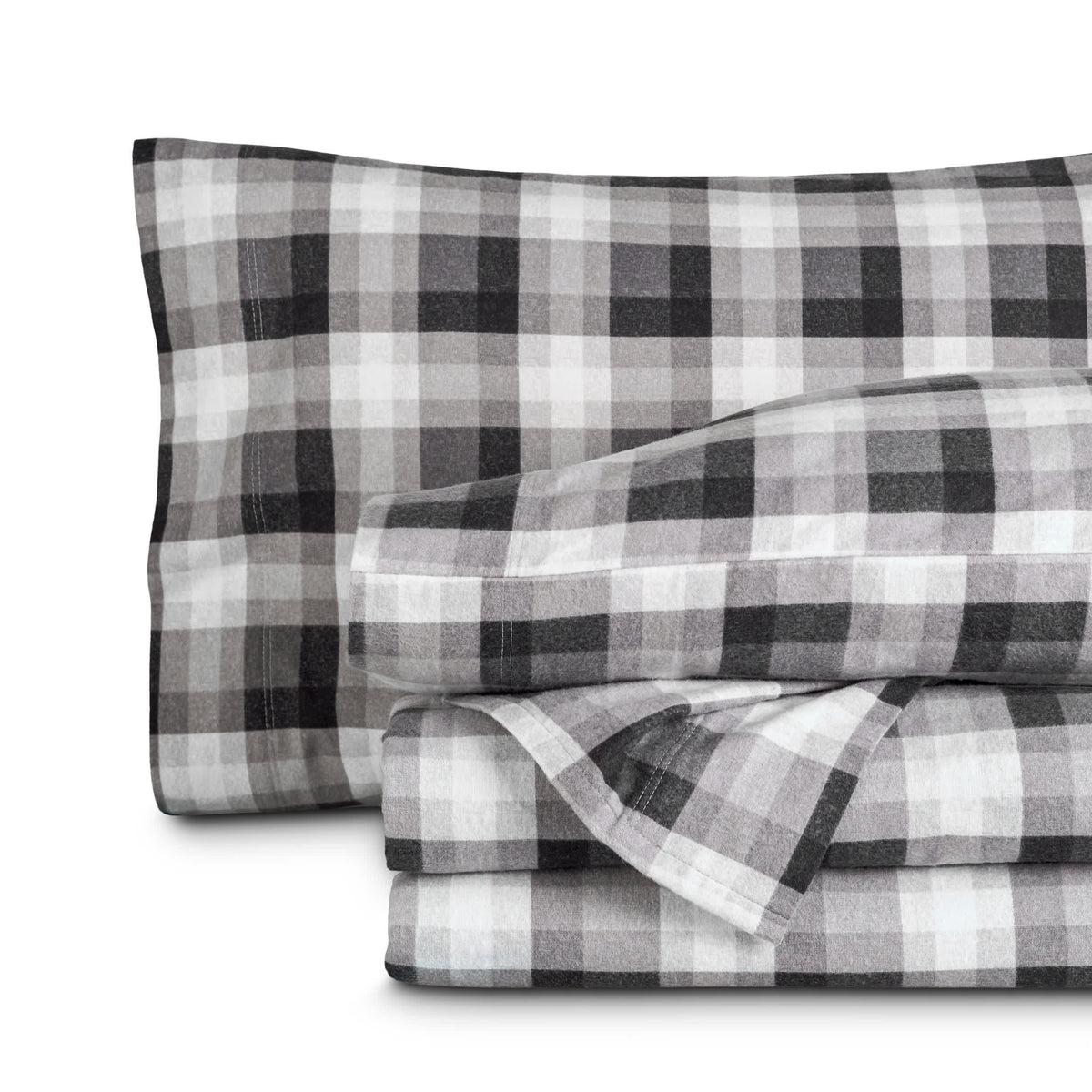 Bare Home  Double Brushed Cotton Flannel Sheet Set