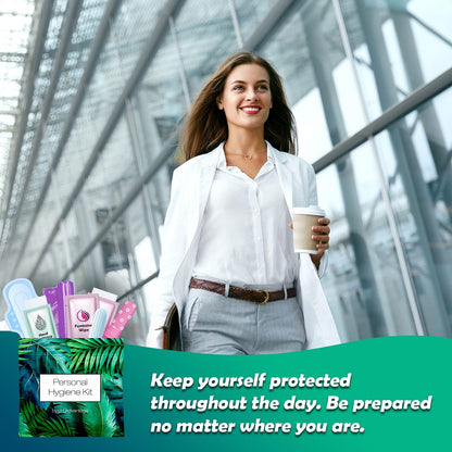 Feminine Hygiene Kits Pack of 10 (Green Ferns)