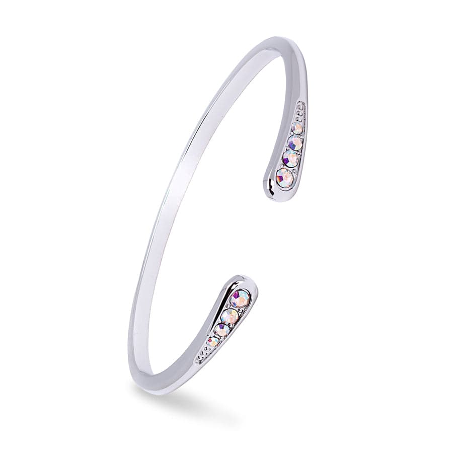 Ab Swarovski Crystal Teardrop Bangle Bracelet By callura