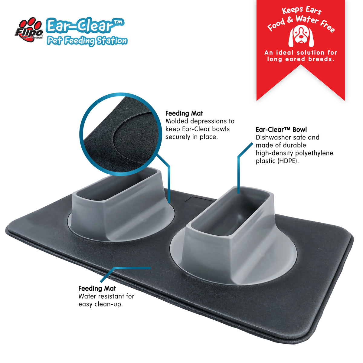 Ear-Clear Pet Feeding Station