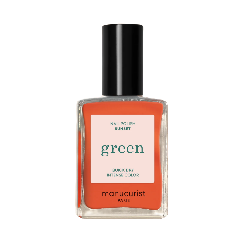 Orange Nail Polish 15ml Sunset by Manucurist Green