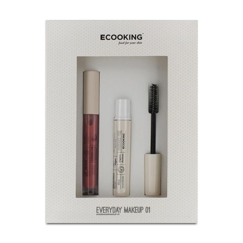Ecooking Mascara Lip Gloss Everyday Makeup Set 01 (Blemished Box)