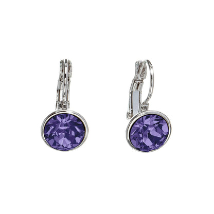 Classic Leverback Earrings with Sparkling Swarovski Crystals