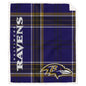 Baltimore Ravens NFL Team Classic Plaid Throw 50x60