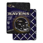 Baltimore Ravens NFL Team Helmet Fleece Blanket 60x80