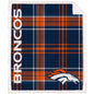 Denver Broncos NFL Team Classic Plaid Throw 50x60
