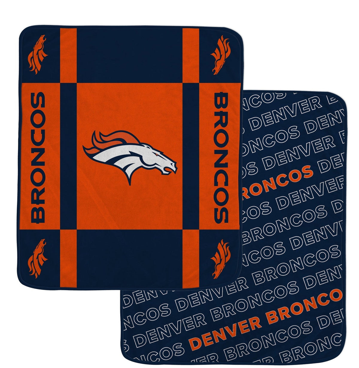 Denver Broncos NFL Team Reversible Soft Blanket 60x70