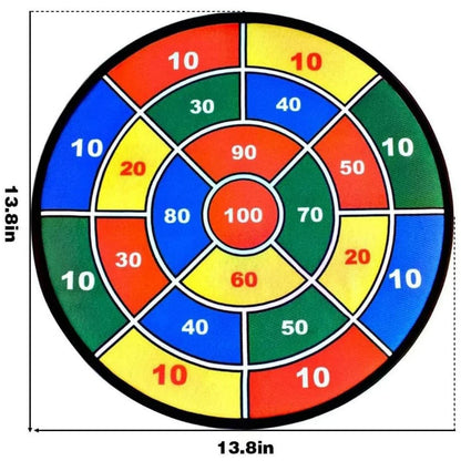 Foldable Fabric Dart Board with Sticky Balls