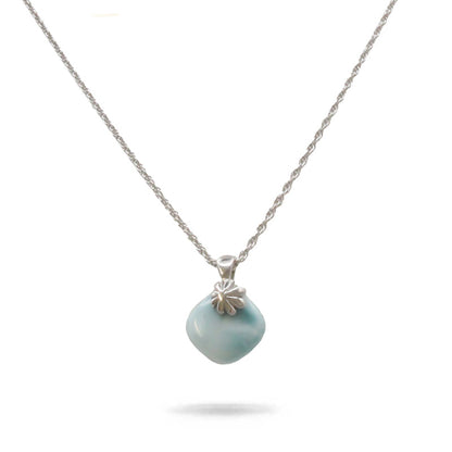 Larimar Stone Sterling Silver Abril Necklace By Marahlago