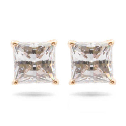 Swarovski Attract Square Crystal Rose Gold Earrings