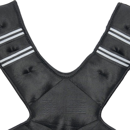 Adjustable Weighted Vest, 20-32lb Weight Vest with 6 Ironsand Weights and Reflective Stripe, Body Weight Vest Exercise Set for Men Women, Workout Equipment for Strength Training Running Jogging