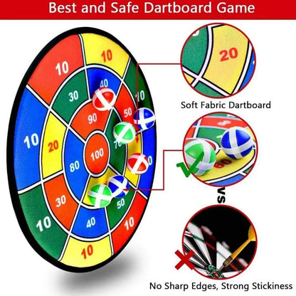 Foldable Fabric Dart Board with Sticky Balls