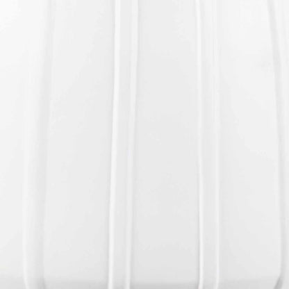 Dunguan White Ribbed Wood Planter - Clearance