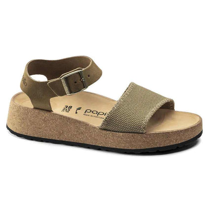 Birkenstock Glenda Suede Leather/Textile Faded Khaki
