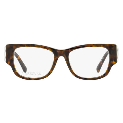 Swarovski Baguette Crystal Eyeglasses SK5473 052 Dark Havana 54mm