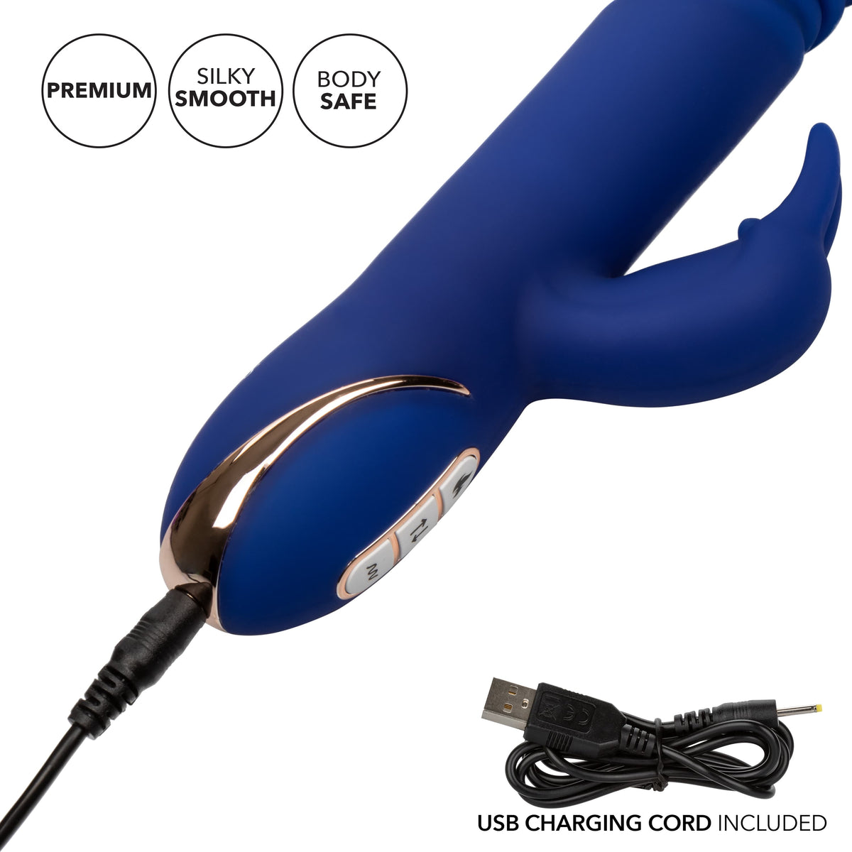 CalExotics Jack Rabbit Signature Heated Silicone Thrusting "G" Rabbit